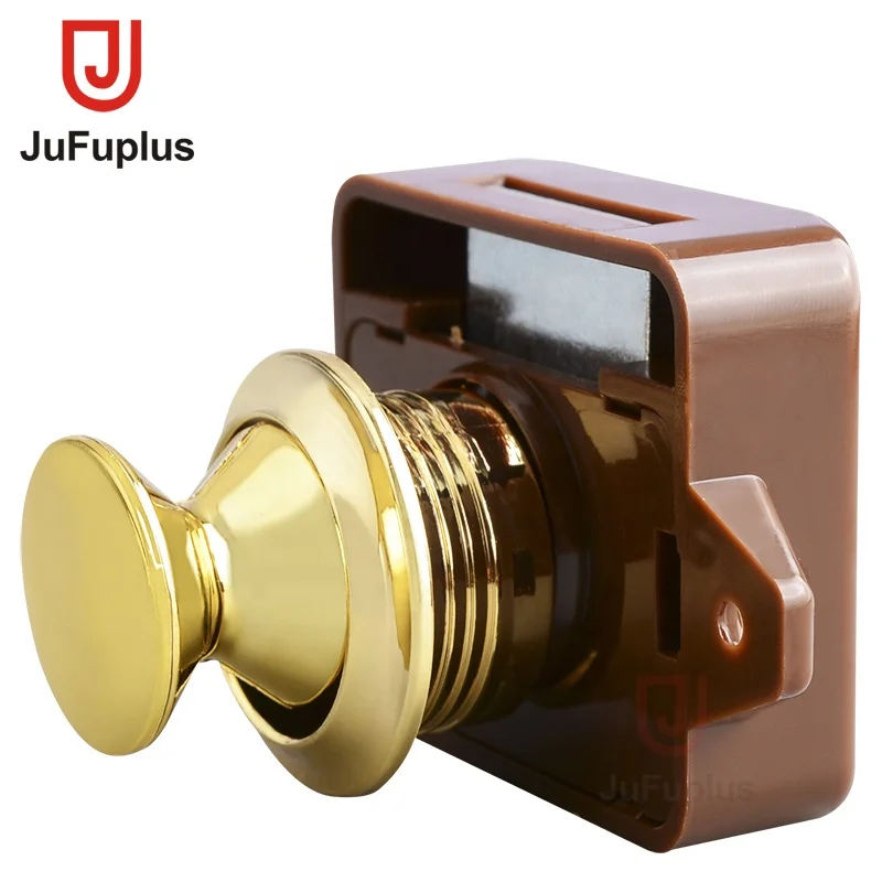 TP005-BG Golden push button lock latch push LOCK for motorhome furniture