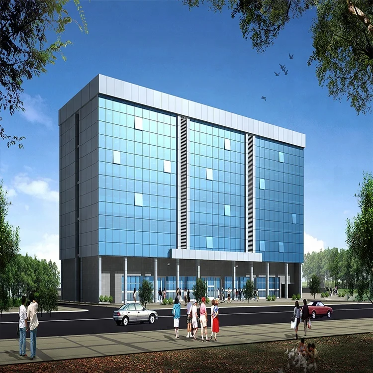 
Interior outdoor glass curtain wall system aluminum cladding material 