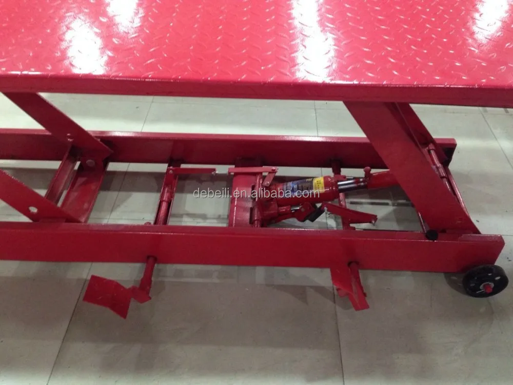 Гидравлический ручной ножничный подъемный стол для мотоцикла