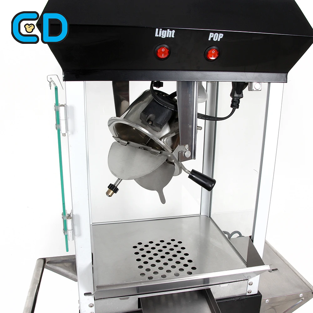 Authentic Automatic Black Pop Corn Popcorn Popper Maker Tabletop 4 Oz Small Kettle Home Machine for Sale