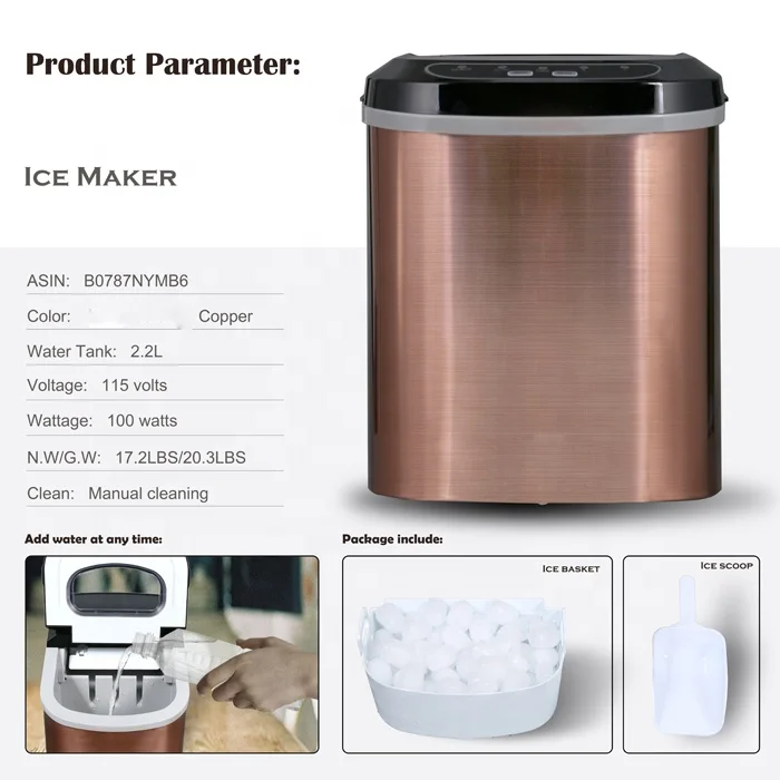 Amazon Portable Ice Maker Machine With Best Rating Hzb-12a