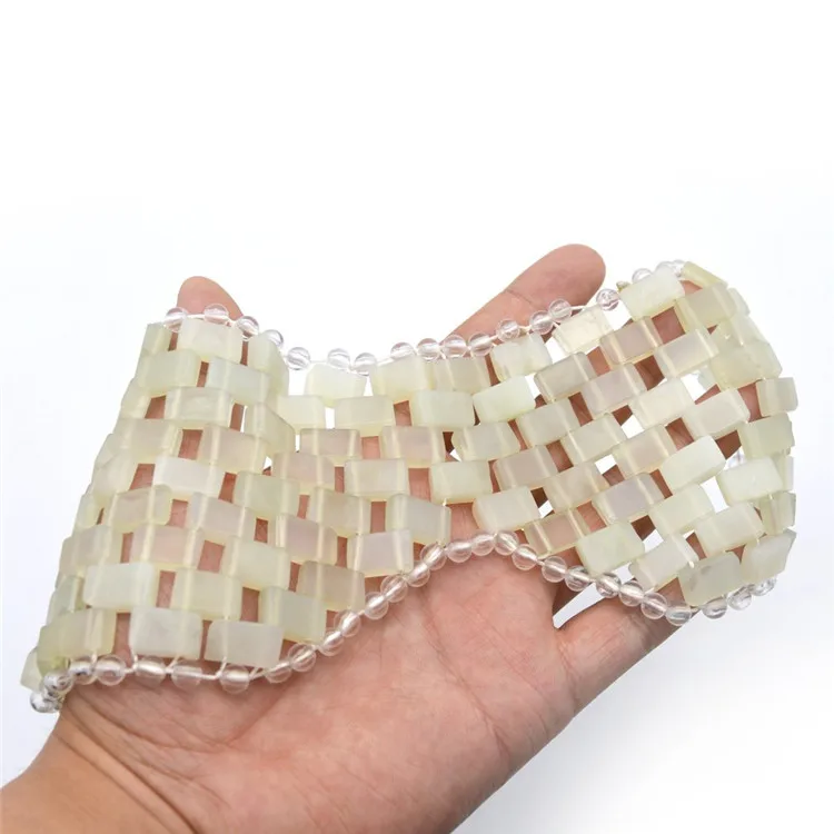 Natural Jade Sleep Mask & Blindfold,Natural Jade Eye Mask,Anti-Aging Hot or Cold Therapy Eye Mask Which is Soothing Cooling