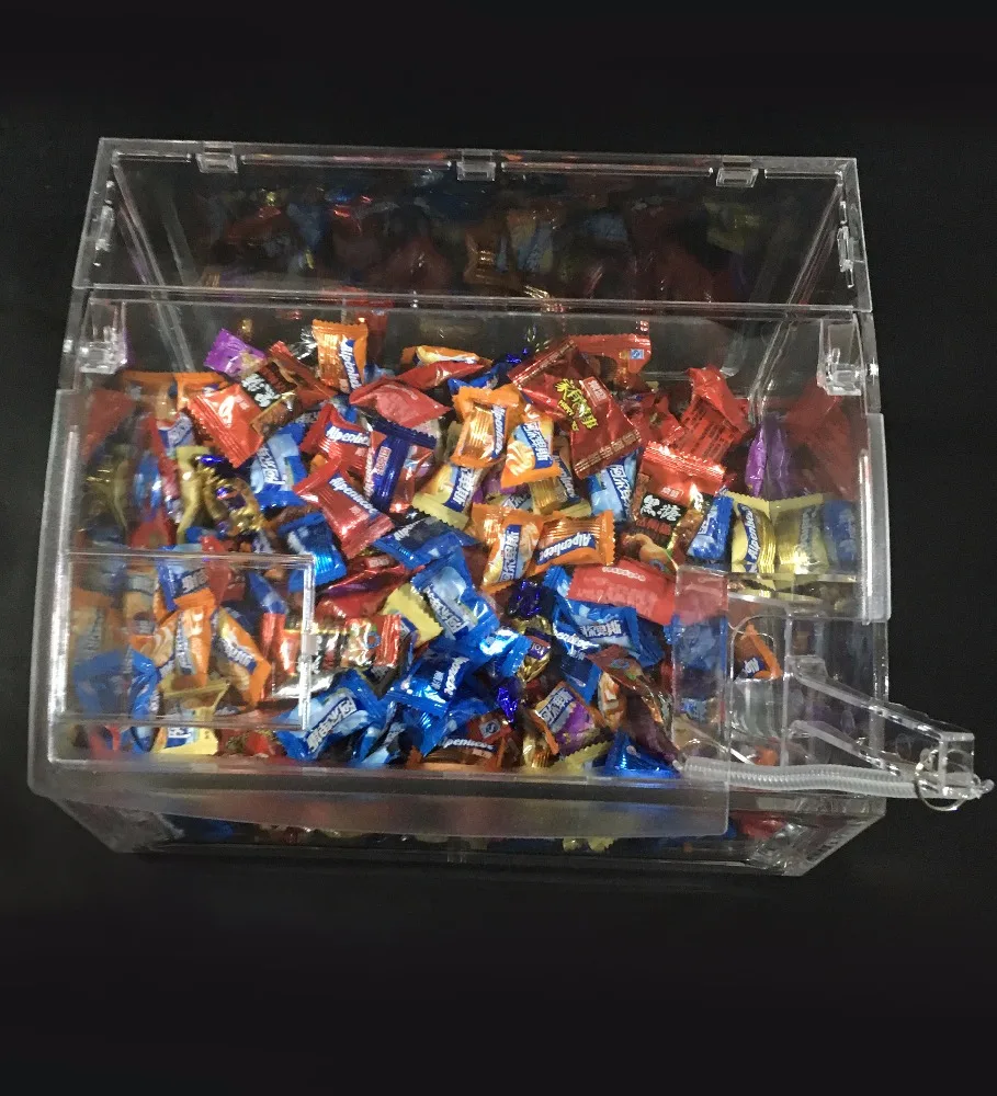 Retail Store PC candy gravity dispenser sweet box pick and mix sweet dispensers for sale