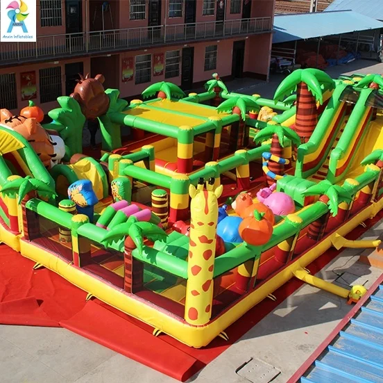 Красивый Сказочный упругий замок внутренняя Пальма надувной замок