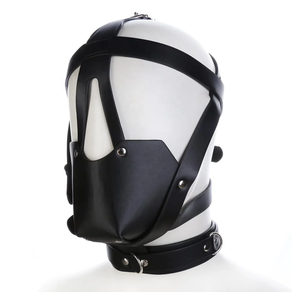 Factory BDSM Bondage Hood PVC Puppy Hood Leather Hood Eye Mask BDSM-Gear Fetish Mask Bondage Restraints