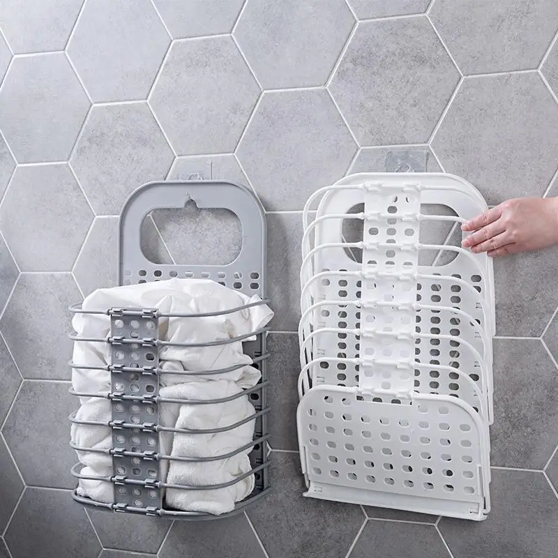 New Trending on Amazon Hot-selling Cheap Portable Storage Basket Folding Laundry Basket for small apartment