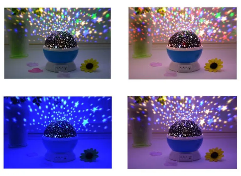 3D star nightlight projector baby light rotating projection nightlight