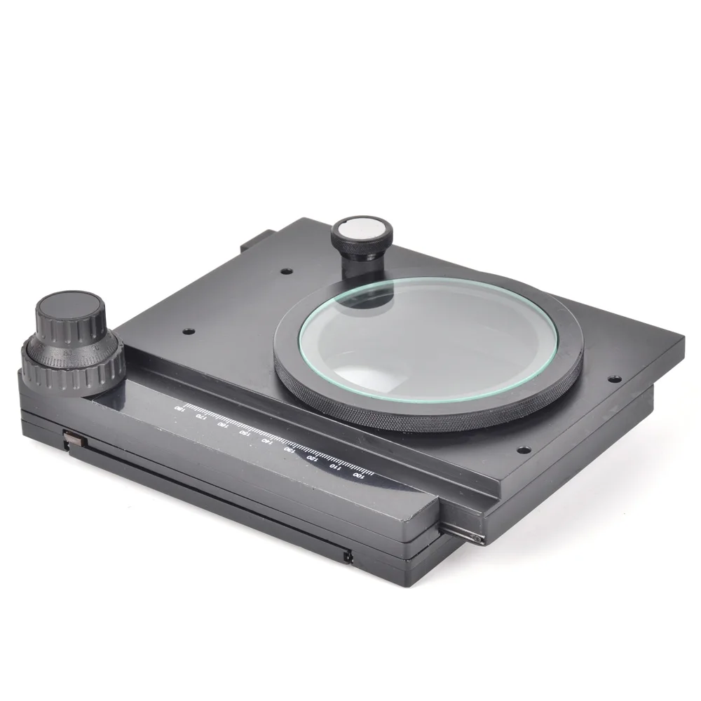 Поворотный микроскоп XY с точной настройкой, микрометр для промышленного стереомикроскопа, Мобильная платформа, Рабочий стол