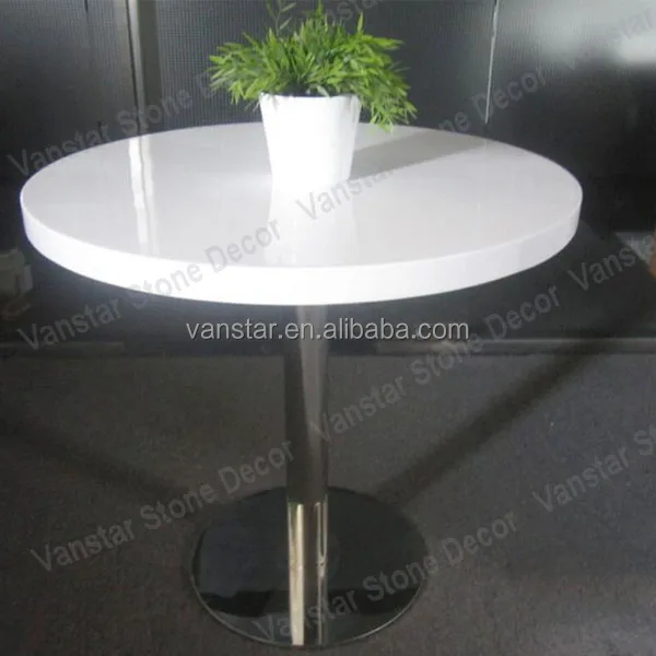 Low Cost Solid Surface Acrylic Round Table Top