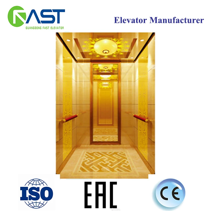 Small shaft design 320KG machine roomless home Lift elevator