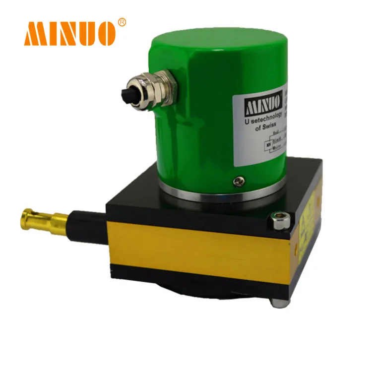 MINUO MNH-40 pull rope (pull wire) displacement sensor linear potentiometer 10k  wire displacement sensor