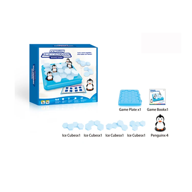 
Children play game funny toys penguin swimming pool board game 