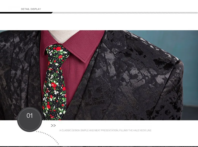 WB162 (Блейзер + брюки + жилет) Модный мужской костюм блестящие узоры Роскошная повседневная мужская сценическая одежда винтажные мужские костюмы для свадьбы жениха