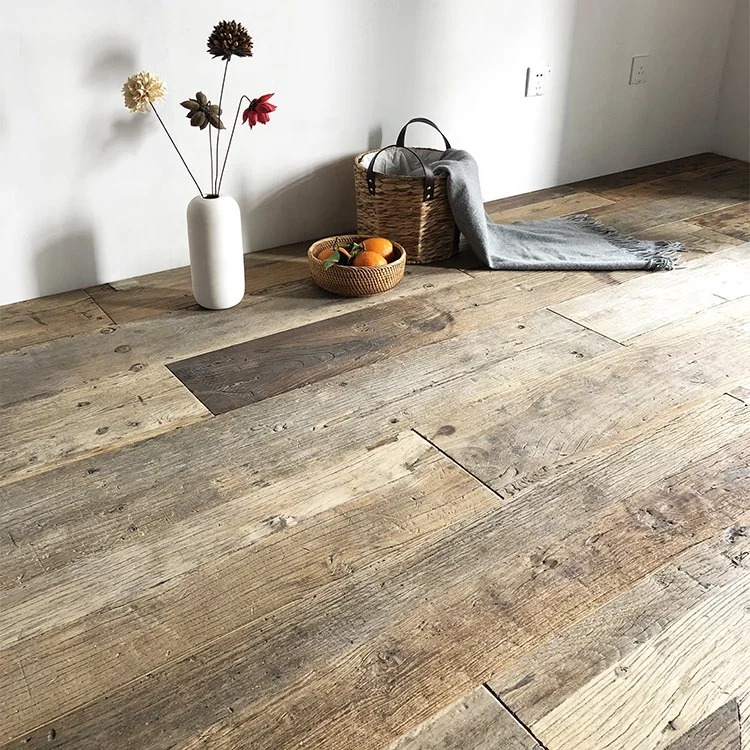 Old style natural oiled 3 layer reclaimed timber wood flooring