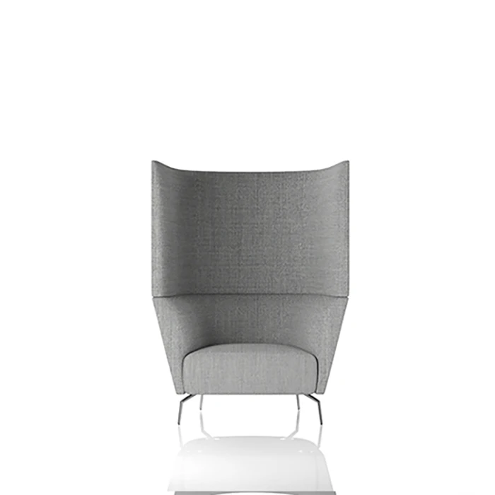 Orizeal privacy high back office sofa with screen office pod