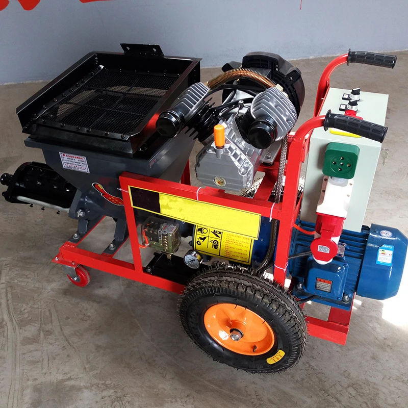 Automatic Wall Concrete Putty and Durable Stucco Plastering Spray Machine