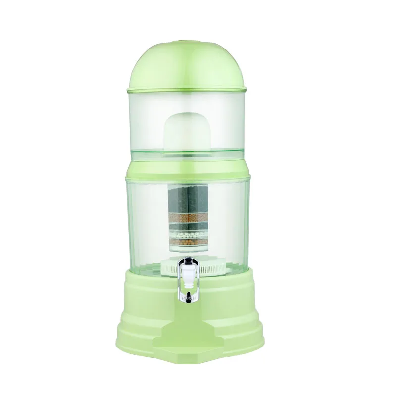 16L Water Filter Ceramic Carbon Mineral Bench-top Dispenser Purifier - 8 Stages