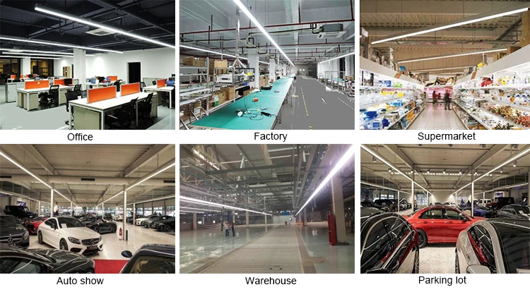 Hot sell trunking system fixture 3 wire seamless joint aluminum housing linkable linear led light