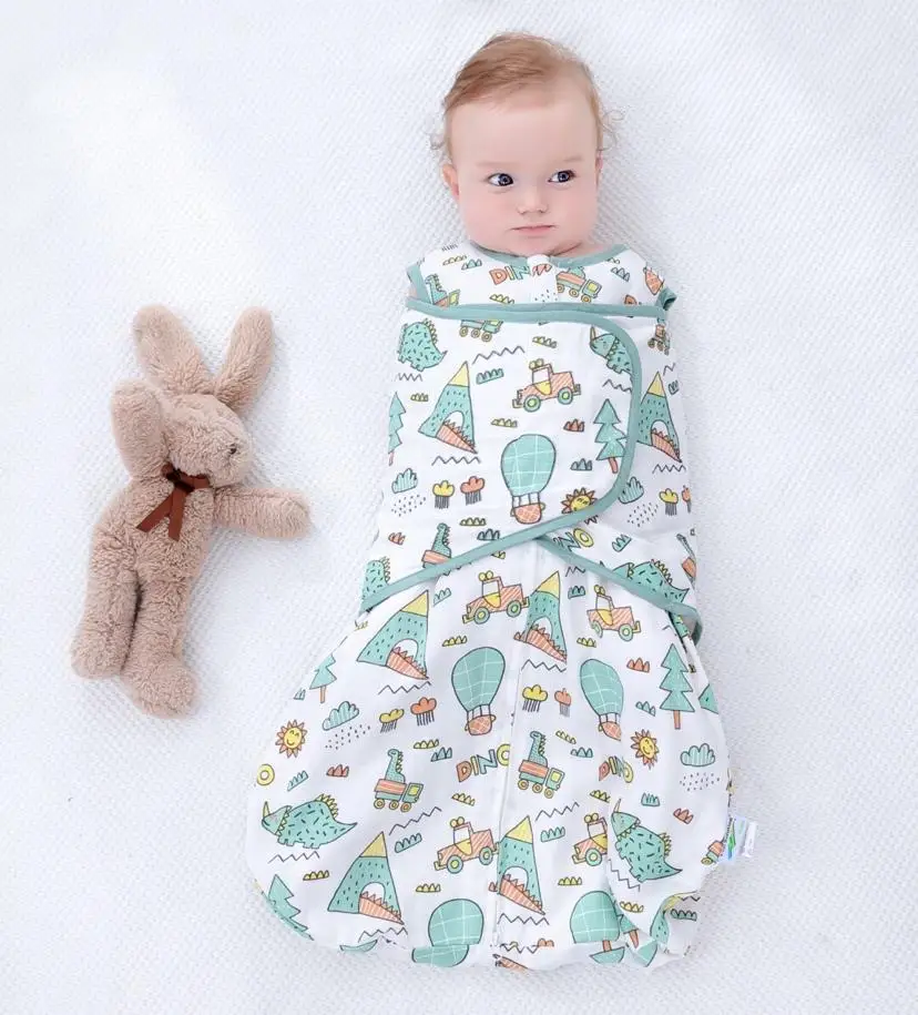 
Wholesale 40S muslin cotton zip up baby swaddle baby muslin swaddle blankets 