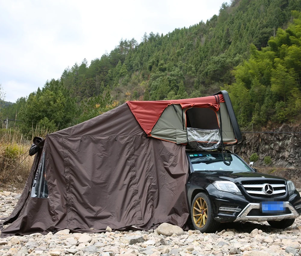 Newest Design HOT Selling Sun Camping Car Mounted  Trailer Outdoor Hard Shell Roof Top Tent