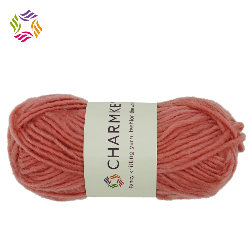 Горячая Распродажа, шерстяная Детская Пряжа Charmkey из альпаки для вязания крючком и шарфа ручной вязки