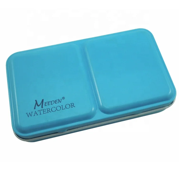12 цветов твердый акварель железная коробка пустая Акварельная жестяная коробка