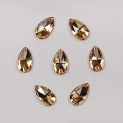 Golden Shadow 3230 Drop 7x12 11x18 13x22 17x28mm Sew-on Rhinestones Wholesale  Rhinestones Flat Back Fabric Rhinestones