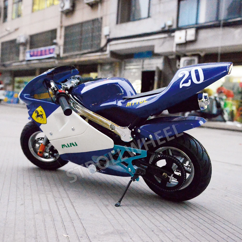 Strollwheel Лидер продаж 2 тактный 49CC Mini Moto газа карманный велосипед мотоцикл газовая мини-мотоцикл yingang