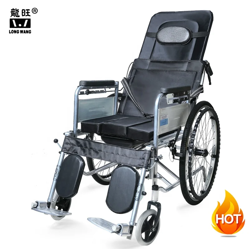  Лидер продаж 2019 больничная Легкая ручная наклонная комод для инвалидов ортопедическая инвалидная коляска
