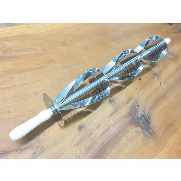 Triple Stainless Steel Triangular Roller Croissant Pastry Rolling Cutter