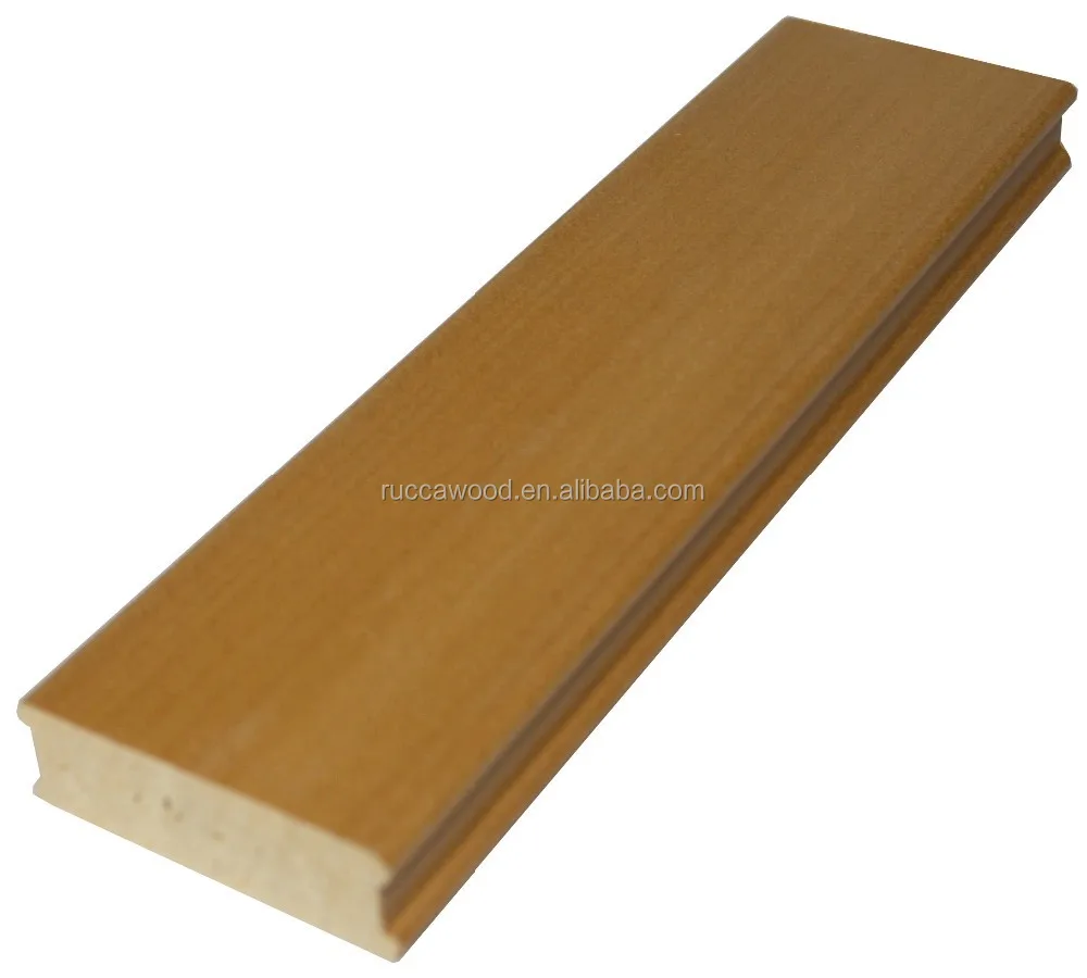 
WPC /Wood PVC Wooden Solid Batten for Decoration in China 51*16mm 