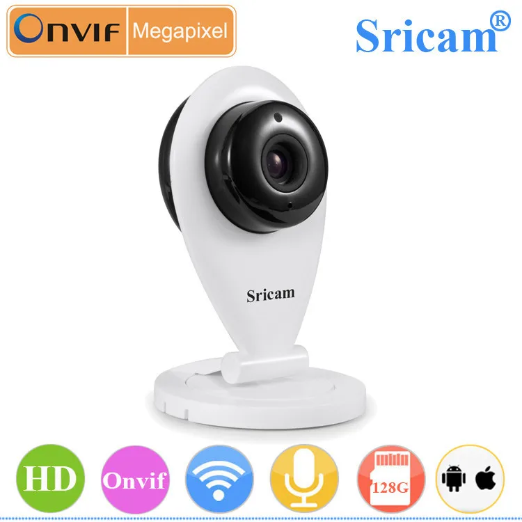 Завод Sricam SP009 самый дешевый двухстороннее аудио сигнализация 720 P ик Wifi IP камера 128 г микро SD