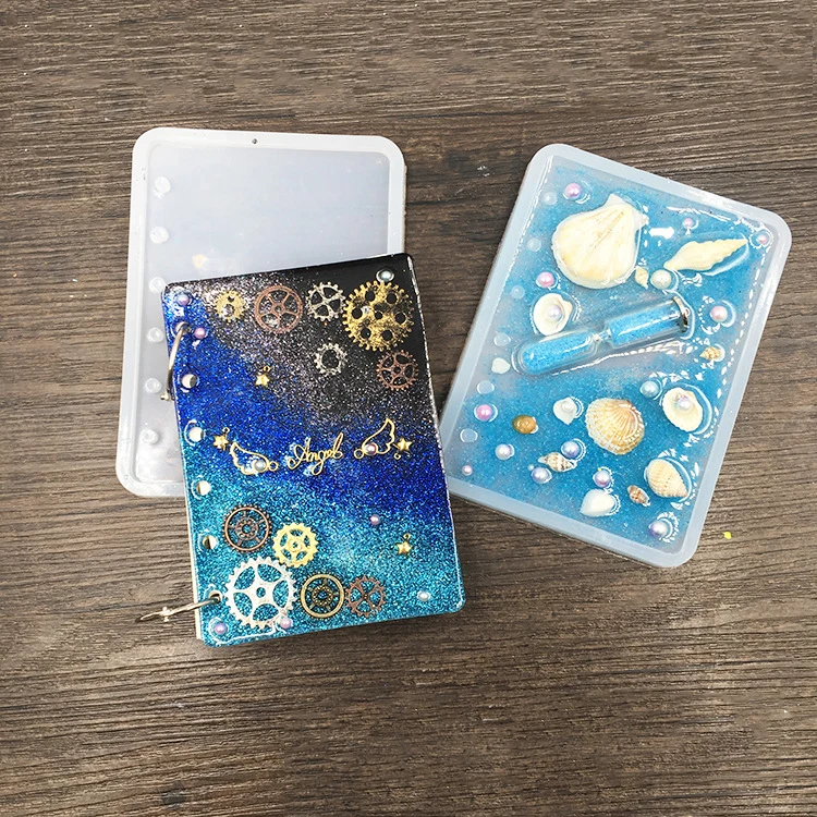 DIY notebook silicone resin mold A7 A6 A5 for notebook cover