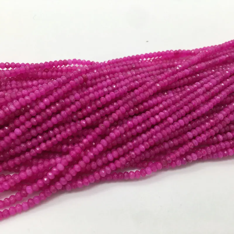 Ruby High quality jade beads for making bangle bracelets
