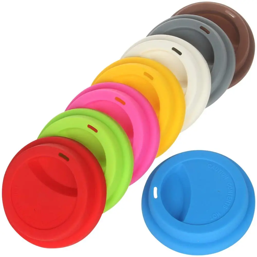 
Ceramic Travel Coffee Mug Silicone Mug Lid Cover Coffee Cup Lids 