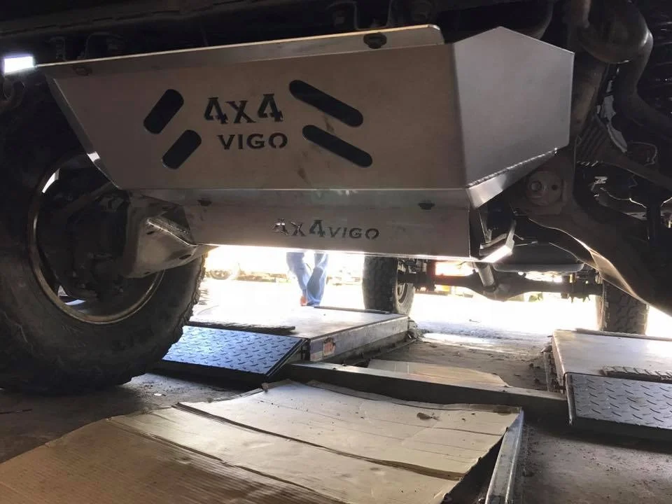 Front Engine Base Plate Skid Sump Guard Fit For Hilux 05-14