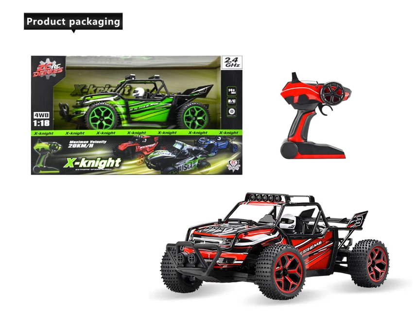 RC CAR High Speed 20km/h 4x4 Fast Race Cars 1:18 Scale Radio Remote Control Toys