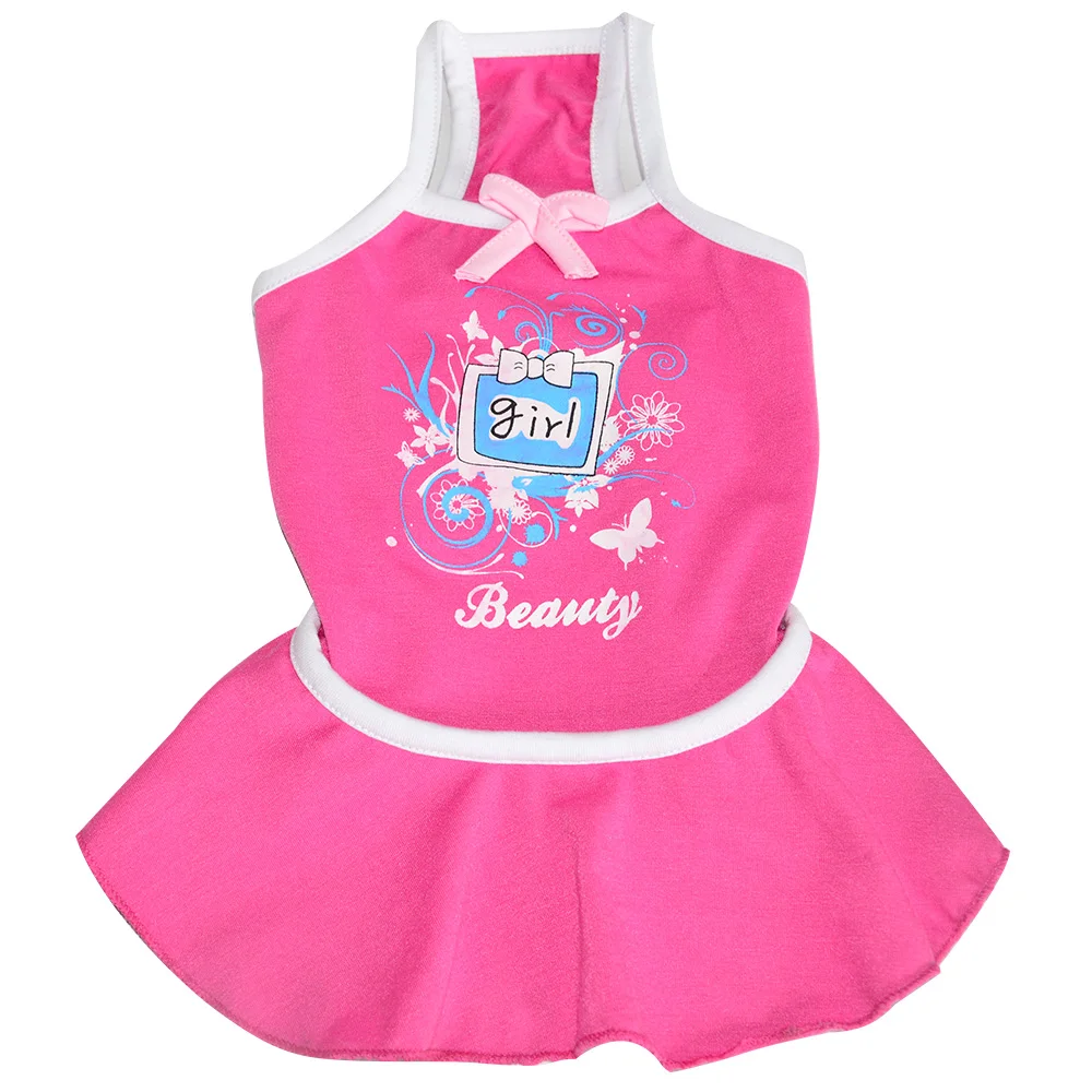 beautiful pink dog dress clothes wholesale cheap dog clothes for large dogs