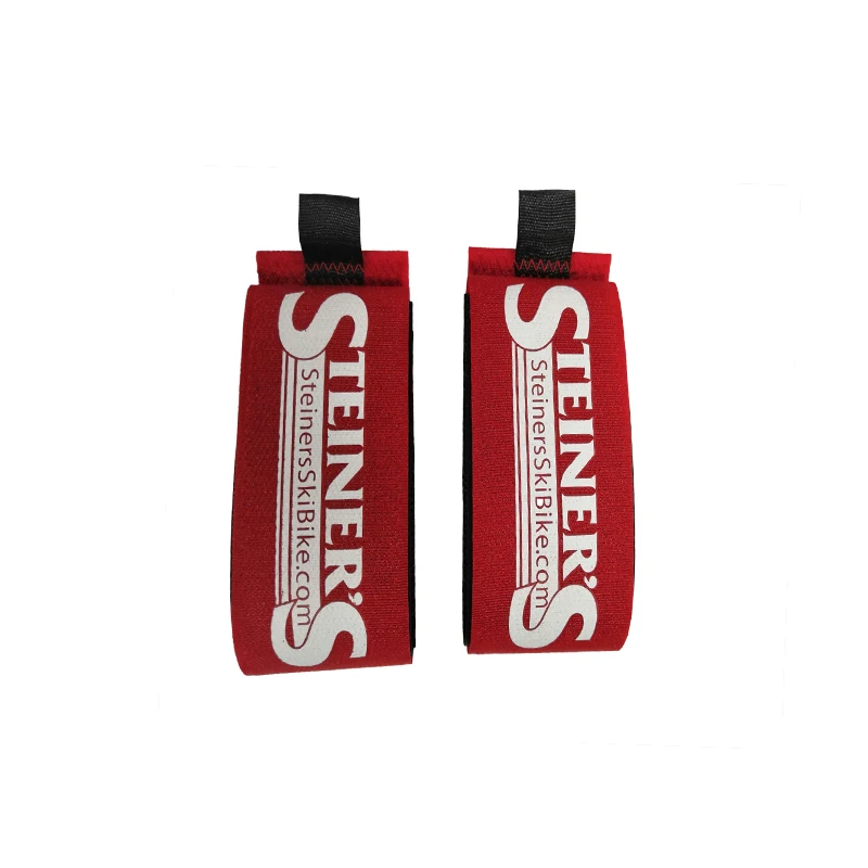 Custom Deluxe Rubber alpine skiing hook loop ski straps