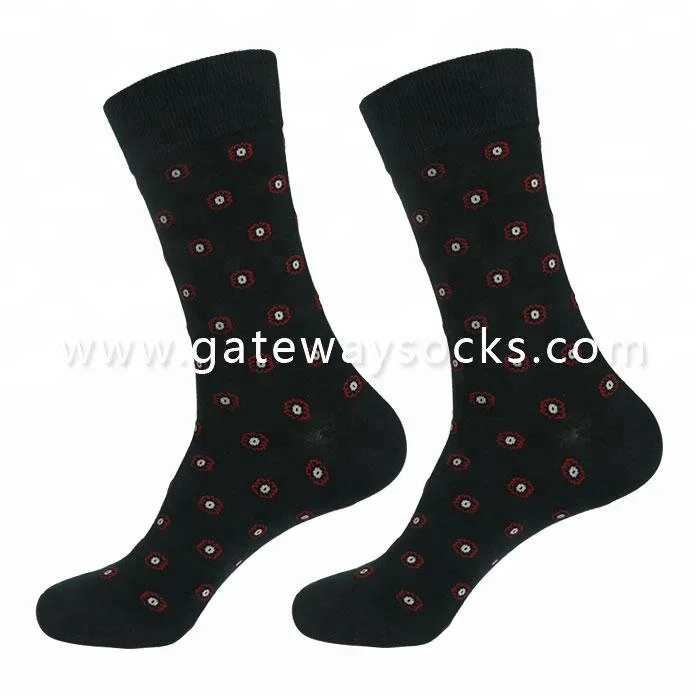 China Manufacturer Combed cotton 200 needle happy Champagne custom logo dress socks