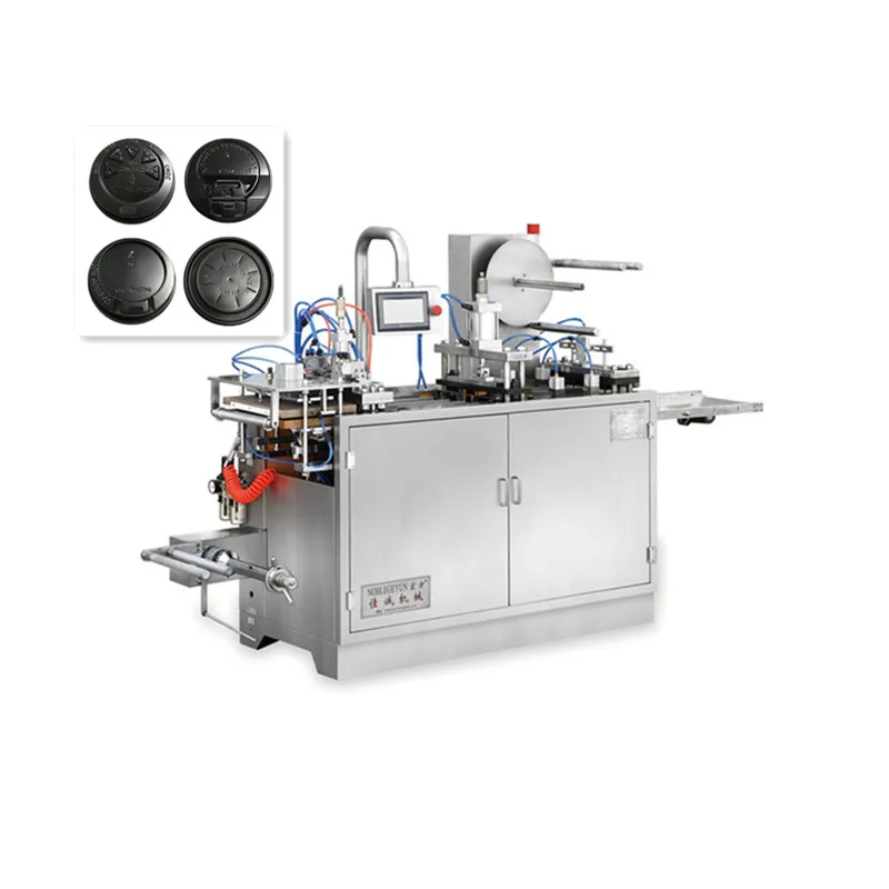 
Automatic thermoforming machine for plastic disposable lids 