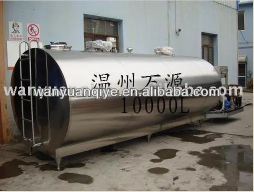 horizontal milk cooling tanks 10,000L cooling tank capacity