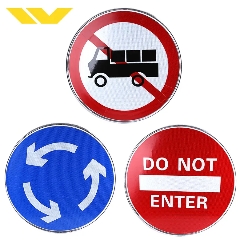 Подгонянный Алюминиевый металлический высокий видимый светоотражающий предупреждающий знак трафика для безопасности