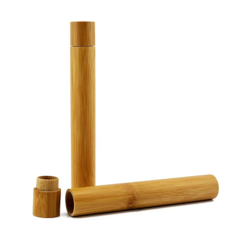 High Quality Tooth Brush 100% Natural Bamboo Eco-friendly Bamboo Toothbrush Tube Case