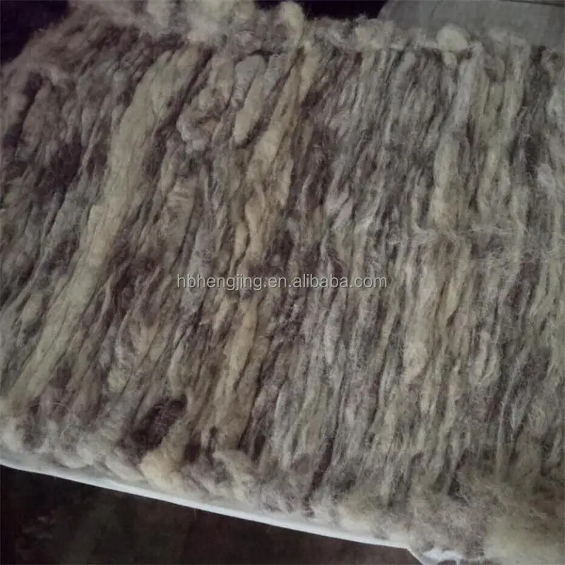 Scoured and carded finer white wool noils for spinning /felt