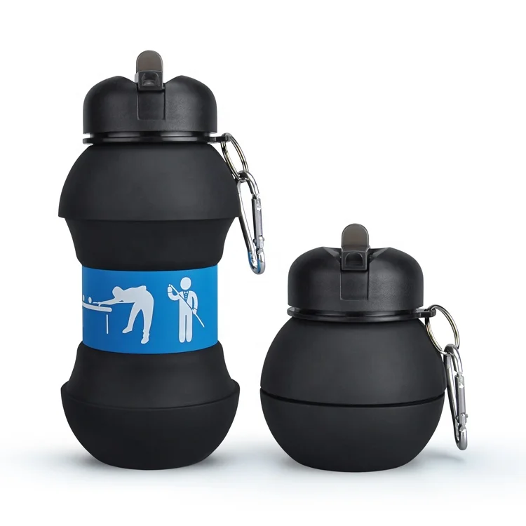 Bpa Free Collapsible Sports Water Bottle - Reusable for Gym Bike Running Cycling