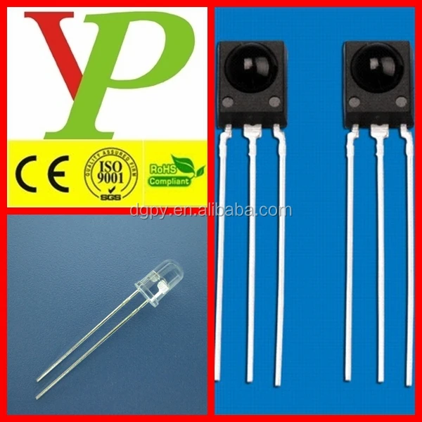 Top 38kHz ironclad Infrared Receivers Module LED Diodes