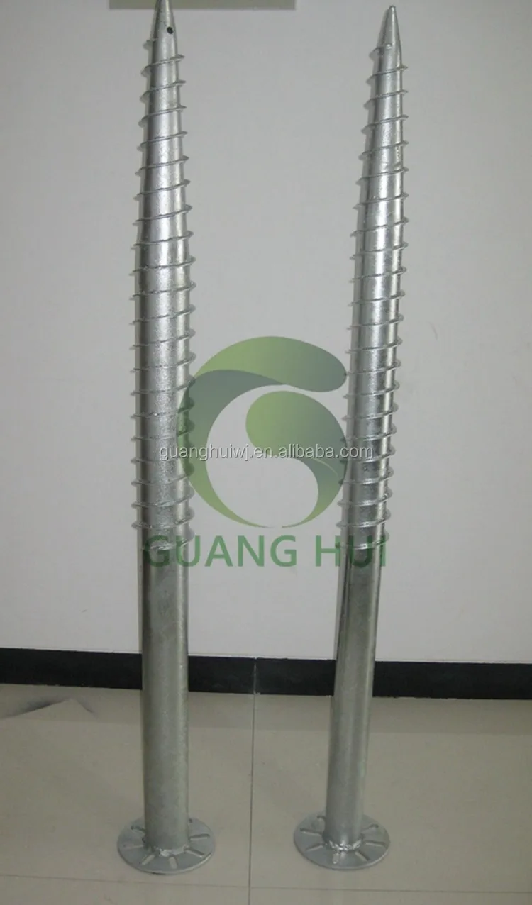 Factory Made Best Price Height Pile Ground Screw Pole Anchor