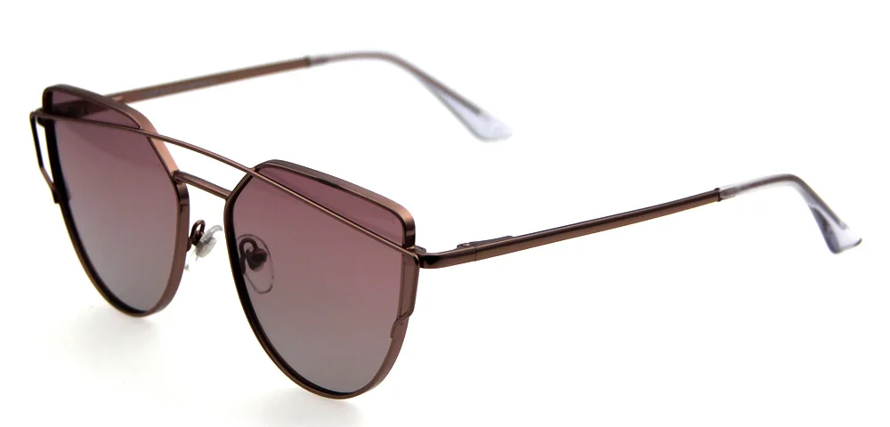 Top selling on internet cat eye fashion sunglasses polarized women sun glasses