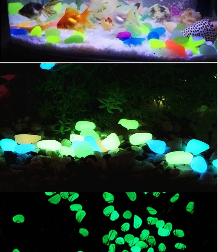 photoluminescent long after glow in the dark luminous luminescent garden pathway walkway paving cobblestone pebble rock stone